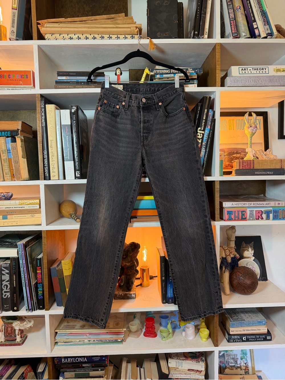 Levi's Straight Black Denim Jeans